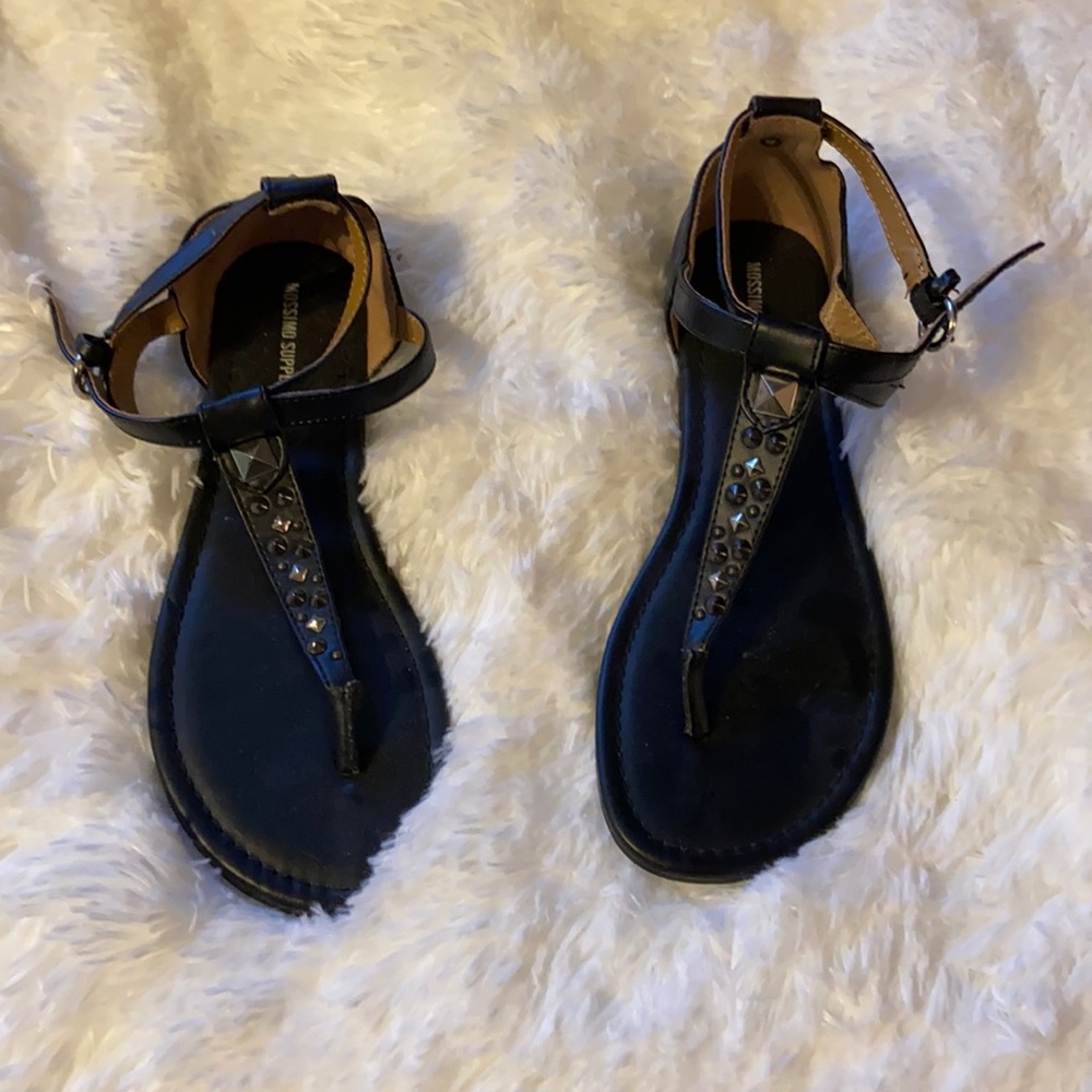 black sandal